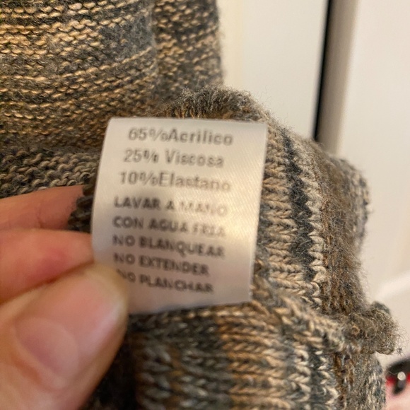 Two Sister Sweater M/L Woven in Browns and Grays - Picture 4 of 12